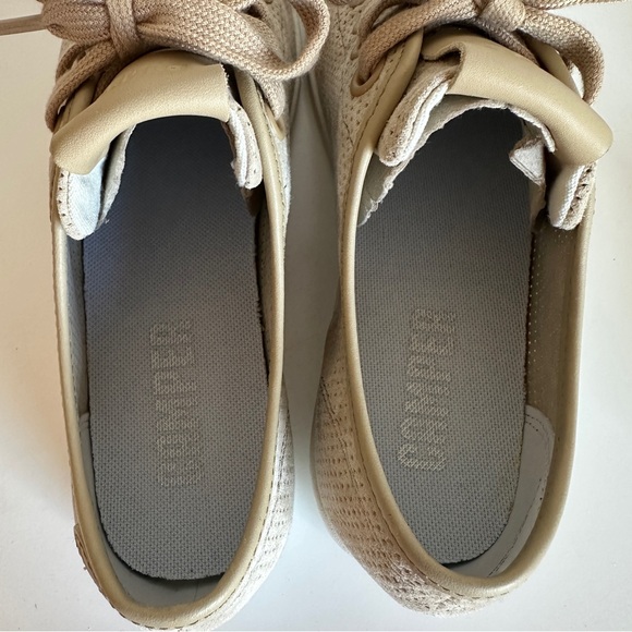 Camper Uno Perforated Suede Low Top Sneakers - Beige Tan, Size 38 - Picture 14 of 17